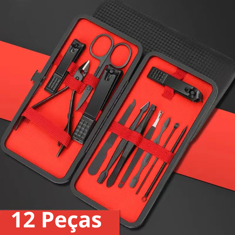 Kit de Cortadores de Unha e Ferramentas de Manicure e Pedicure