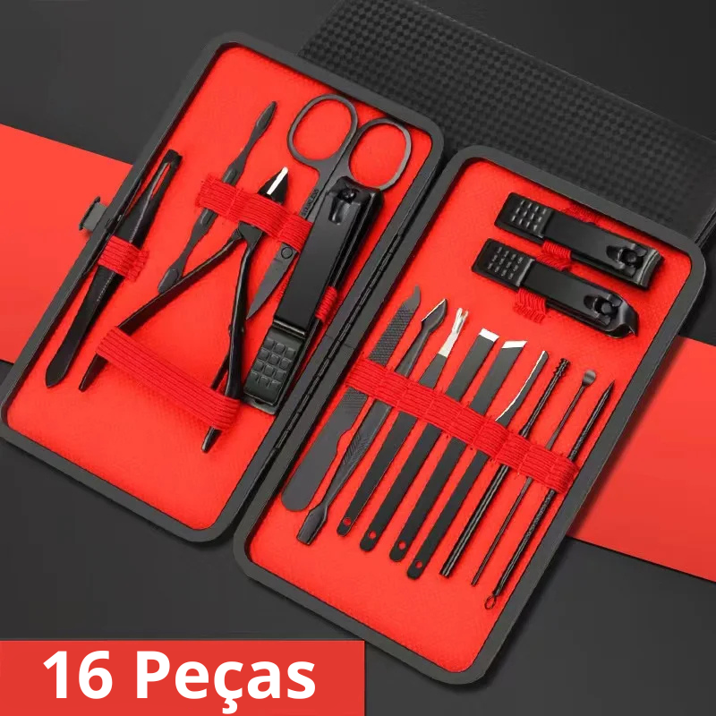 Kit de Cortadores de Unha e Ferramentas de Manicure e Pedicure
