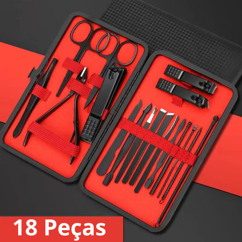 Kit de Cortadores de Unha e Ferramentas de Manicure e Pedicure