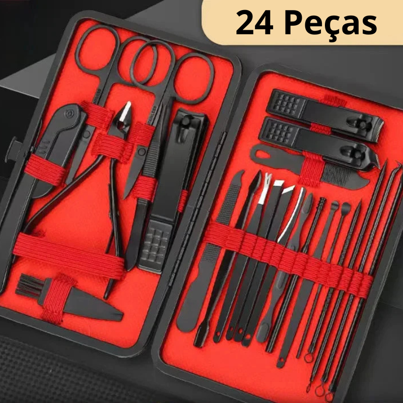 Kit de Cortadores de Unha e Ferramentas de Manicure e Pedicure
