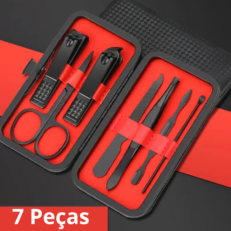 Kit de Cortadores de Unha e Ferramentas de Manicure e Pedicure