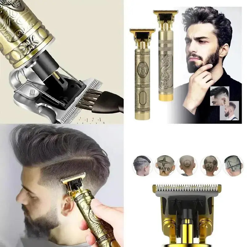 Máquina de Corte de Cabelo e Barba Elétrica Profissional
