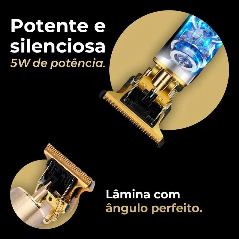 Máquina de Corte de Cabelo e Barba Elétrica Profissional