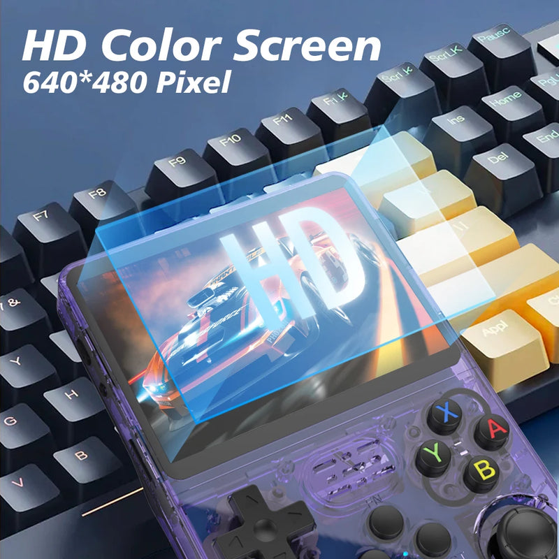 Console Portátil Retrô R36S – Tela IPS de 3.5” com 64GB