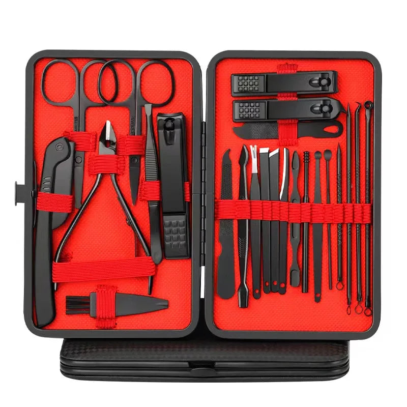 Kit de Cortadores de Unha e Ferramentas de Manicure e Pedicure