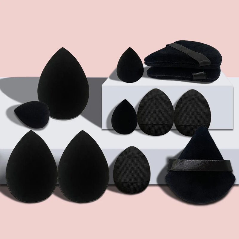 Kit de Esponjas de Maquiagem 12 Peças – Pequeno, Médio e Grande
