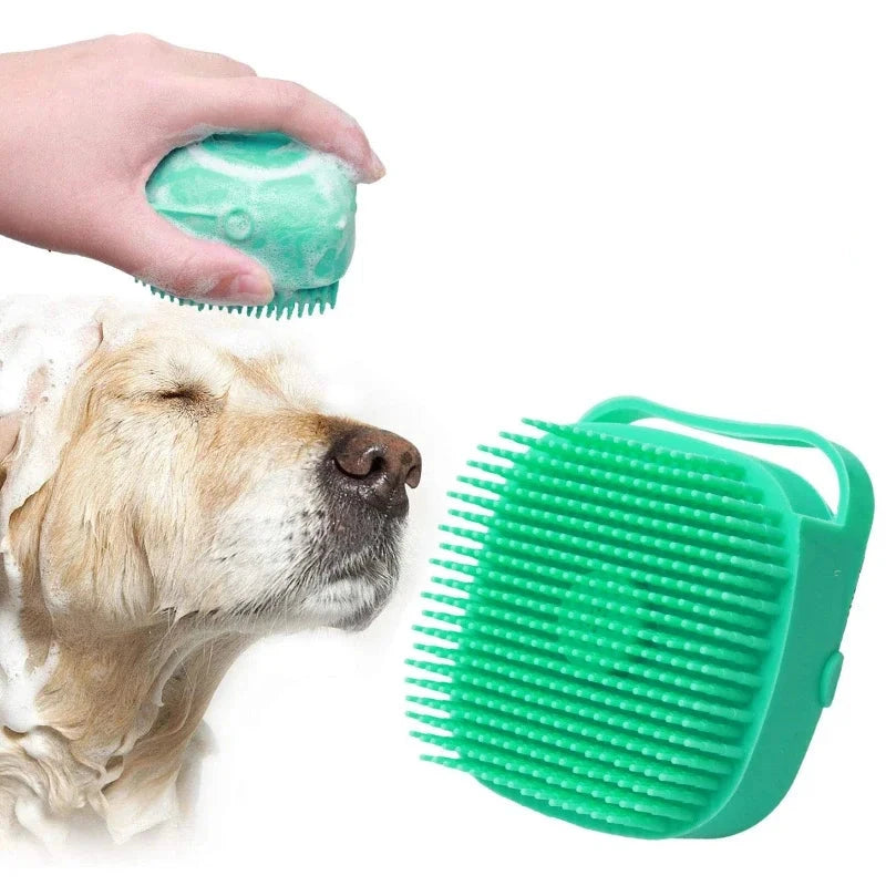Escova Massageadora para Banho de Pets