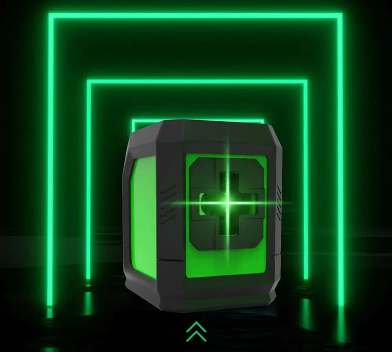 Nível a Laser 2 Linhas com Feixe Verde – Auto-nivelante e Magnético
