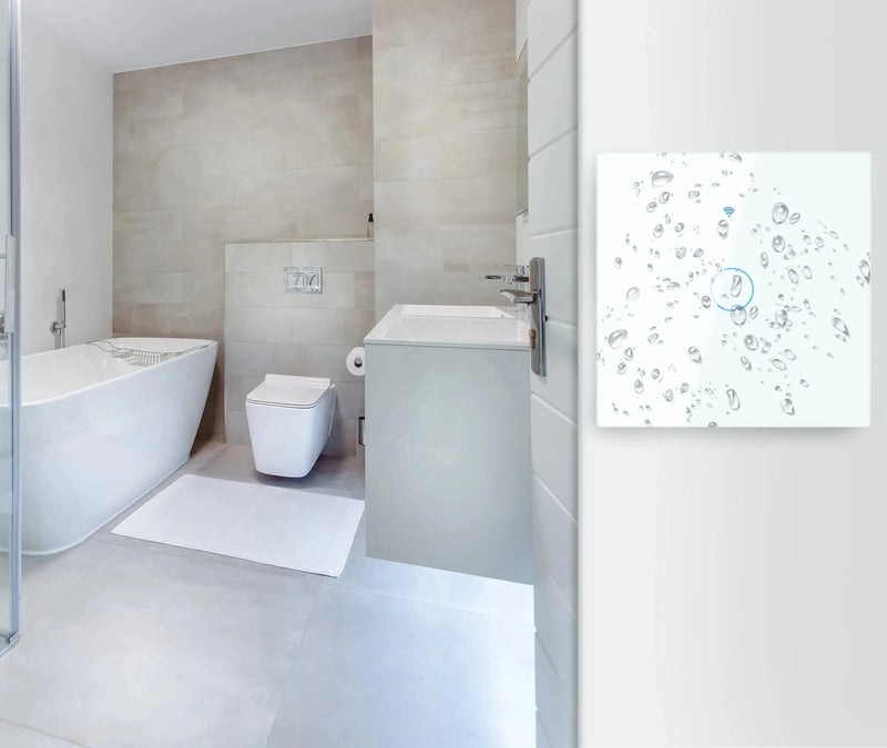 Interruptor de Luz Smart Touch Wi-Fi com Painel de Vidro