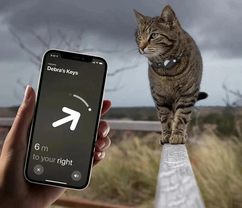 Coleira para Gatos com Suporte para AirTag