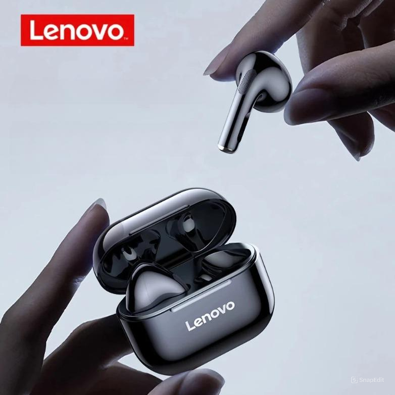 Fone de Ouvido Bluetooth Lenovo LP40 TWS com Som HiFi e Microfone